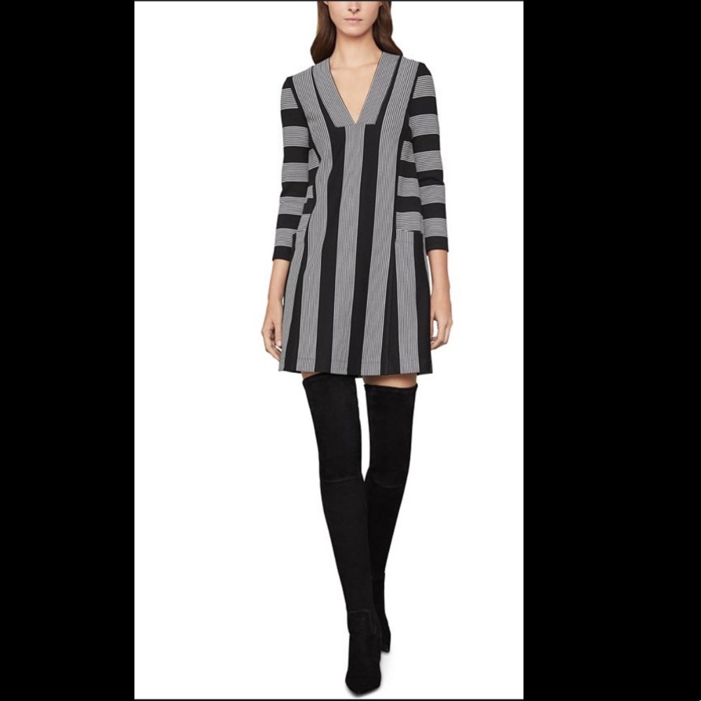 NWT!! Brand new, never worn BCBGMaxazria black/white dress